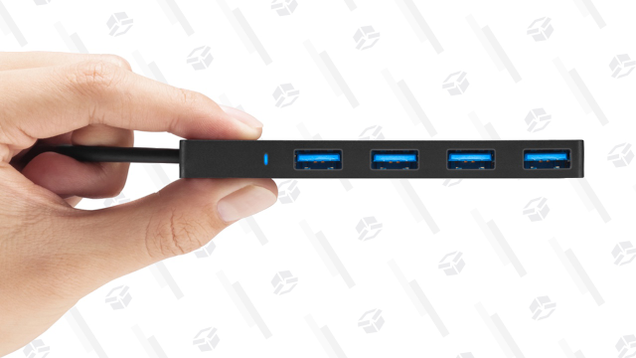 Anker Slim 4-Port USB 3.0 Hub | $6 | Amazon | Clip the $1 coupon and use code ANKERUSB3